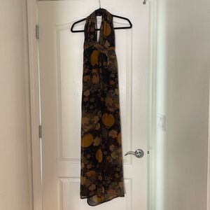 Floral maxi dress pants